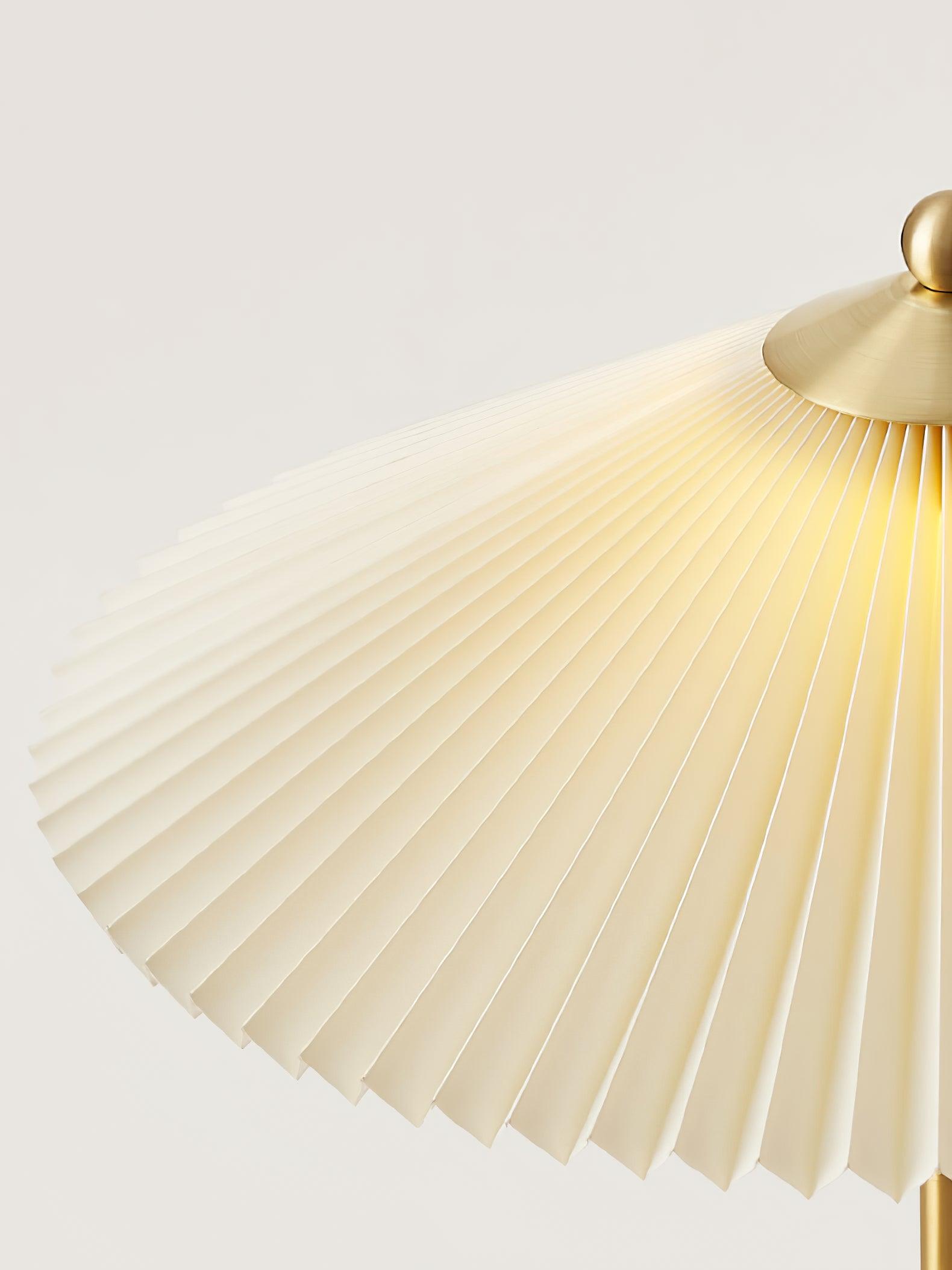 Perla Pleated Table Lamp - Modern Bedside & Living Room Lighting for Home Decor - Soft Glow Accent Light for Bedroom, Office, or Study