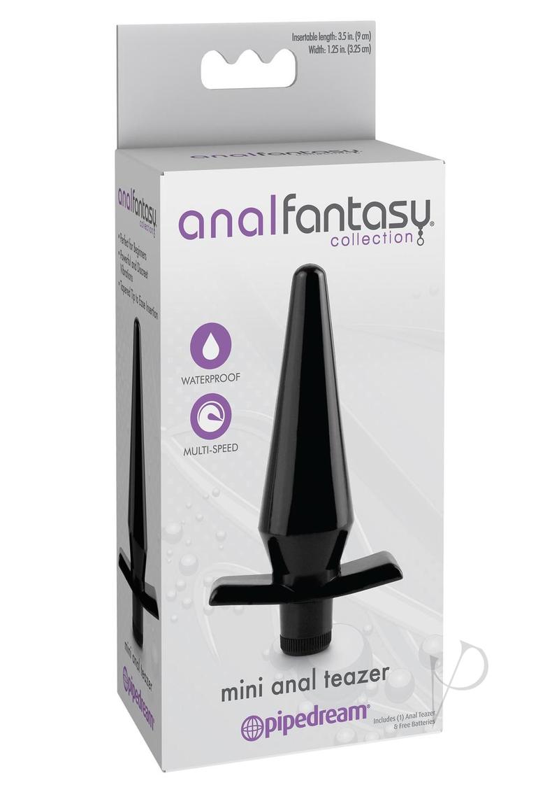 Waterproof Vibrating Mini Anal Teaser - 3.5 Inch Black Anal Fantasy Toy for Pleasure | Perfect for Solo Play & Couples Intimacy