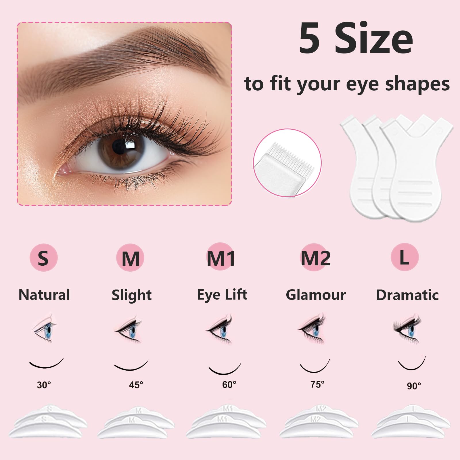 Professional Lash Lift & Brow Lamination Kit - 4-in-1 Eyelash Perm & Eyebrow Curling Set with Coffee Tint - Salon & Home Use for Natural-Looking Lashes & Perfect Brows - Perfect for Bridal Makeup, Self-Care & Professional Styling