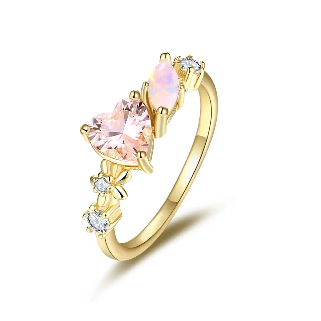Erica Love Struck Ring - Romantic Sterling Silver Heart Ring for Women | Perfect for Valentine's Day, Anniversary & Proposal Gifts