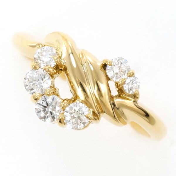 18K Yellow Gold Diamond Ring for Women – Elegant Solitaire Engagement & Wedding Band – Perfect for Proposals, Anniversaries, and Special Occasions