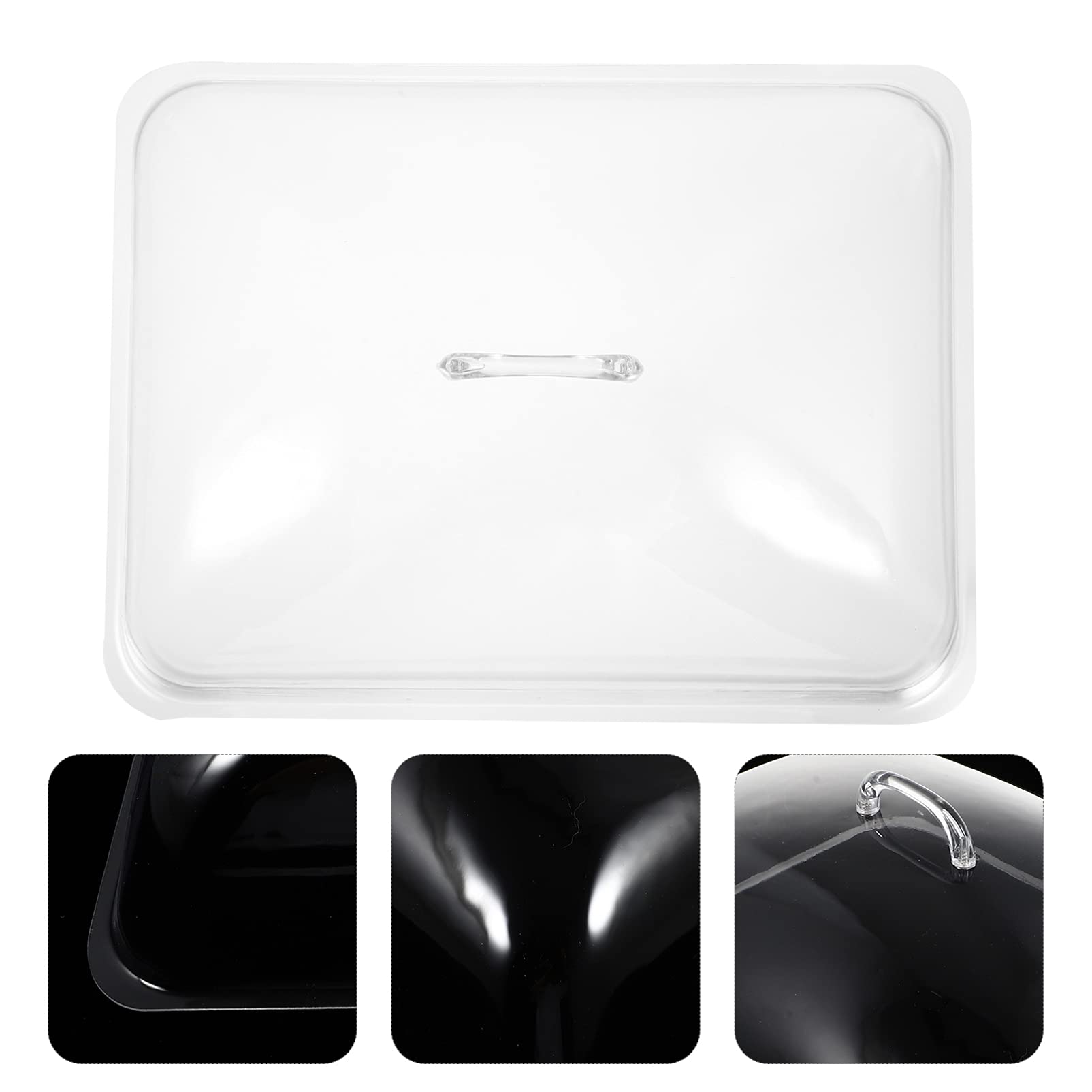 Rectangular Cake Dome Cover - Transparent Food Dish Cover & Fly Screen Protector for Desserts, Candy, Cake, Fruit - Perfect for Parties, Picnics, and Kitchen Display