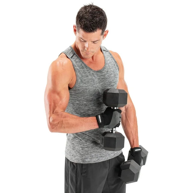 Weider Full Finger Training Gloves with Touchscreen Compatibility - Gym Workout Gloves for Weightlifting, CrossFit & Fitness - Breathable & Anti-Slip for Comfortable Training