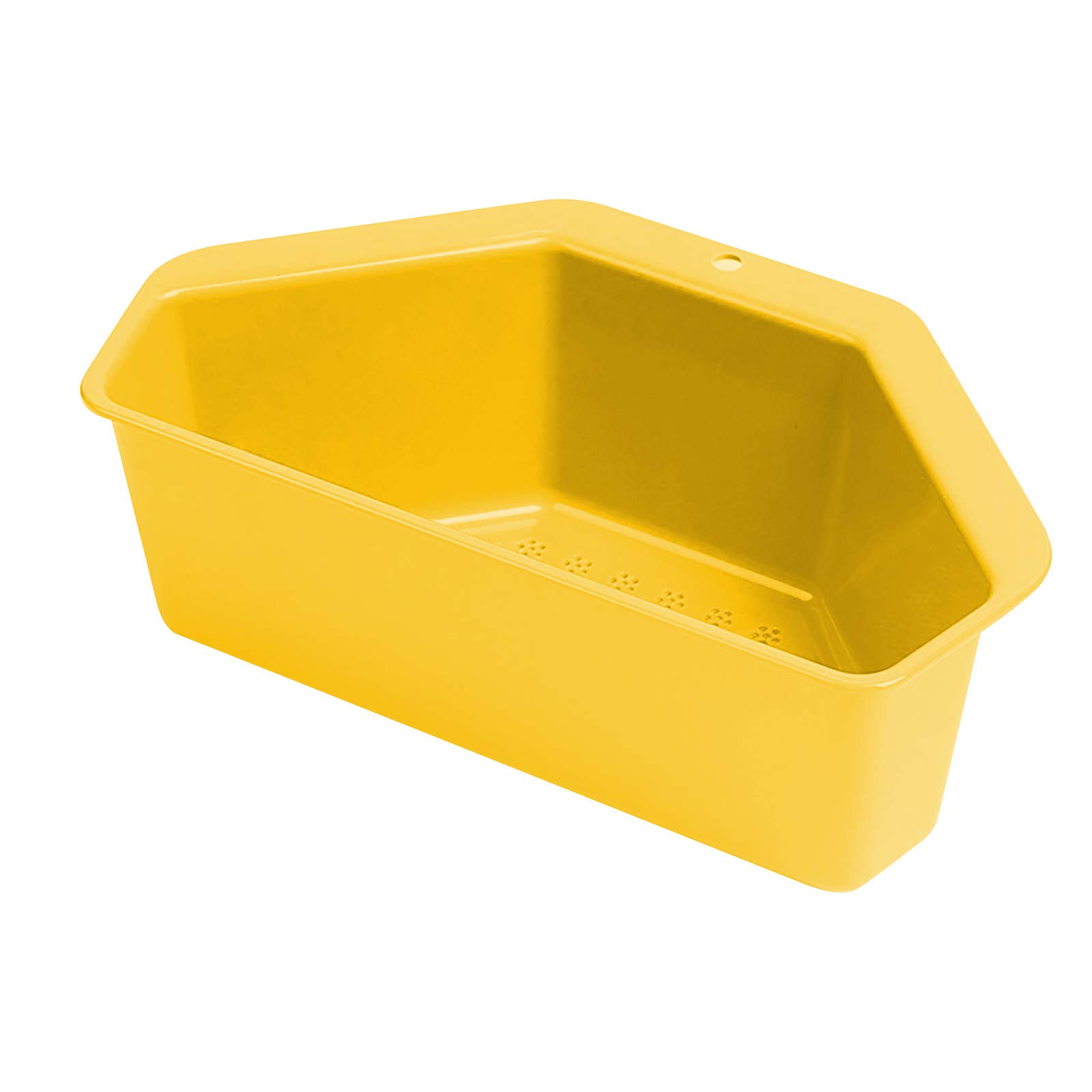 Zerlibeaful Triangular Leaking Basket - Sink Drain Basket Shelf for Kitchen Waste - Yellow One Size - Perfect for Kitchen, Dining & Bar Use - Ideal for Draining Dishes, Fruits and Vegetables