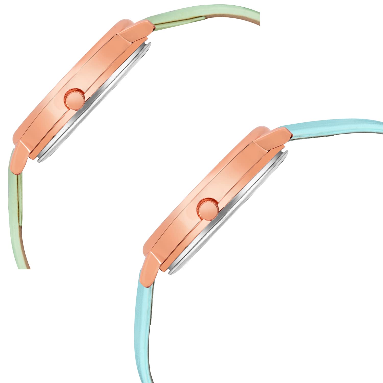 Stylish CLOUDWOOD Multicolor Analog Floral Wrist Watches for Women & Girls - Pack of 2 (MT517-520) | Perfect for Casual Wear, Office & Gift Giving