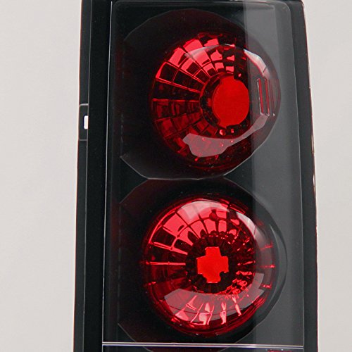 AKKON Black Tail Lights for Chevy Astro & GMC Safari Van - Replacement Brake Lamps Pair (Driver & Passenger Side) - Perfect for Custom Upgrades & Nighttime Safety