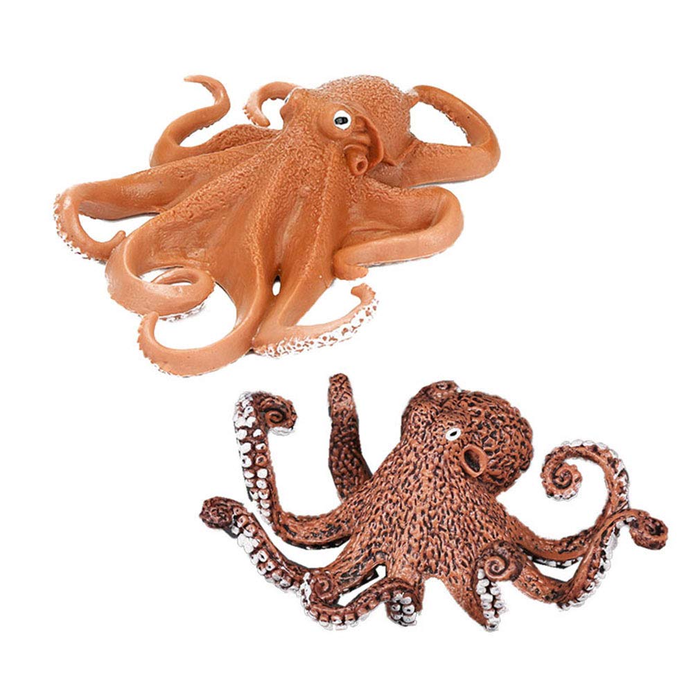 2 Pack Dutch Kraken Octopus Aquarium Decor - Lifelike Artificial Sea Creature Ornament for Fish Tank, Terrarium & Home Decor | Perfect Underwater Theme Decoration for Aquascaping & Ocean Lovers