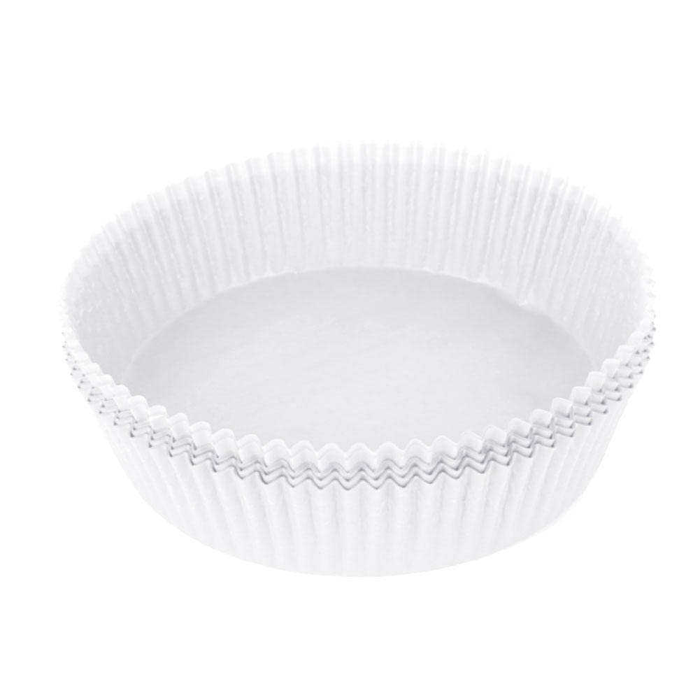 50pcs Disposable Air Fryer Paper Liners - Non-Stick Parchment Sheets for Air Fryer, Steamer & Microwave Oven - Round No-Hole Design - Perfect for Healthy Cooking, Meal Prep & Quick Cleanup