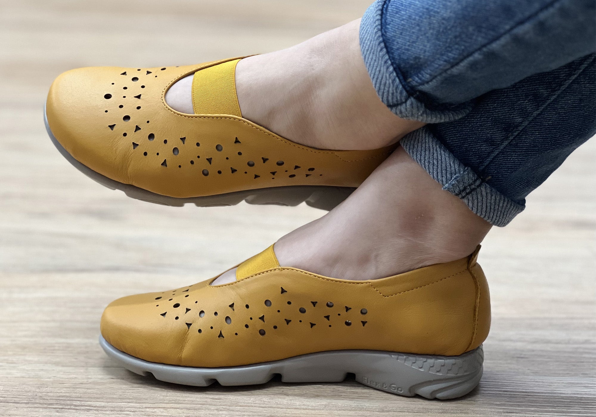 Anouk Women's Comfortable Leather Shoes - Flex & Go - Handmade in Portugal - Perfect for Work, Travel & Everyday Wear