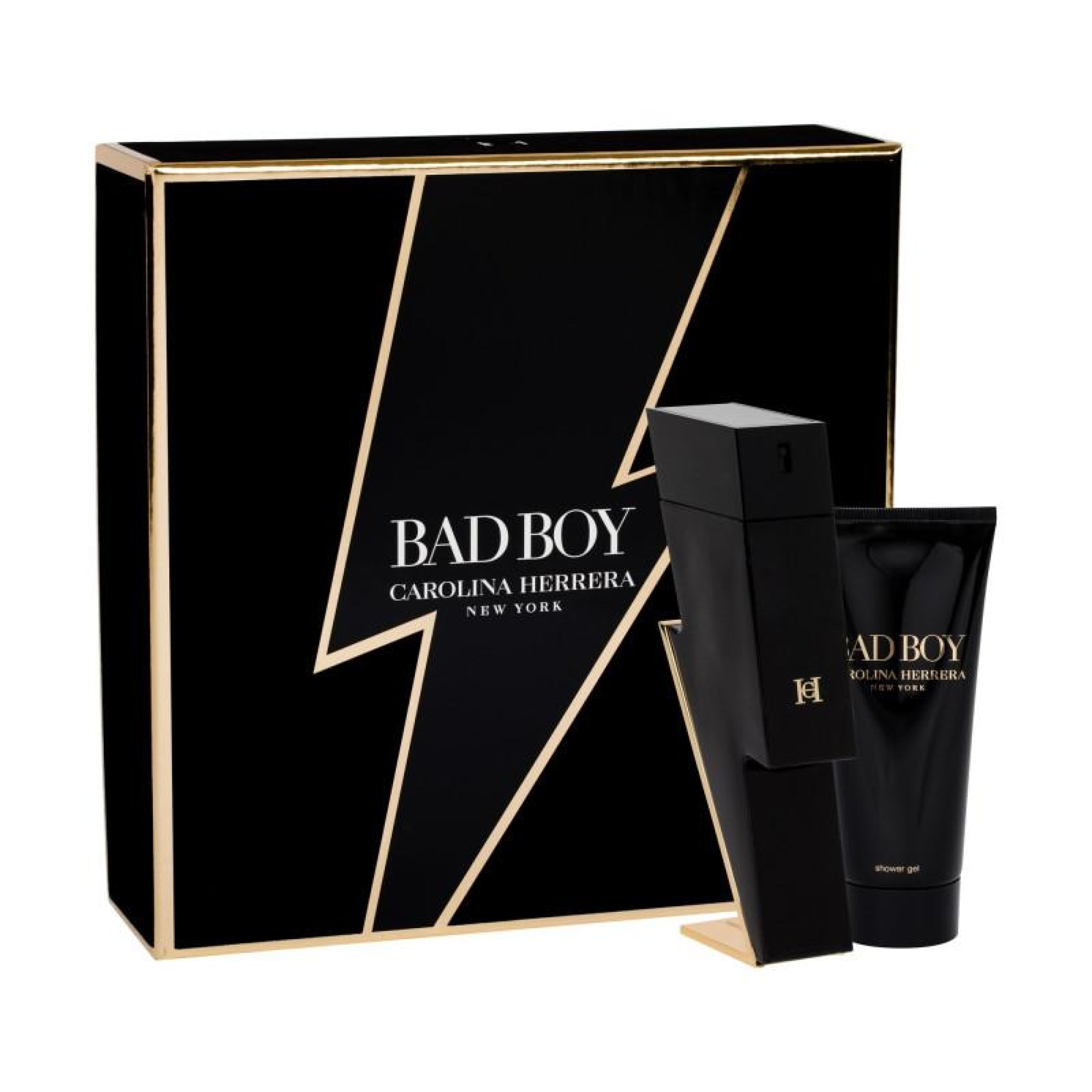 Carolina Herrera Bad Boy Men's Fragrance Gift Set - 100ML Eau de Toilette Spray + 100ML Shower Gel | Luxury Cologne Set for Him, Perfect for Gifts, Date Nights & Special Occasions