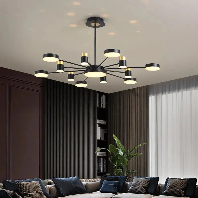 Modern Crystal Chandelier with 9/13 Lights - Elegant Dining Room & Living Room Ceiling Light Fixture for Home Decor