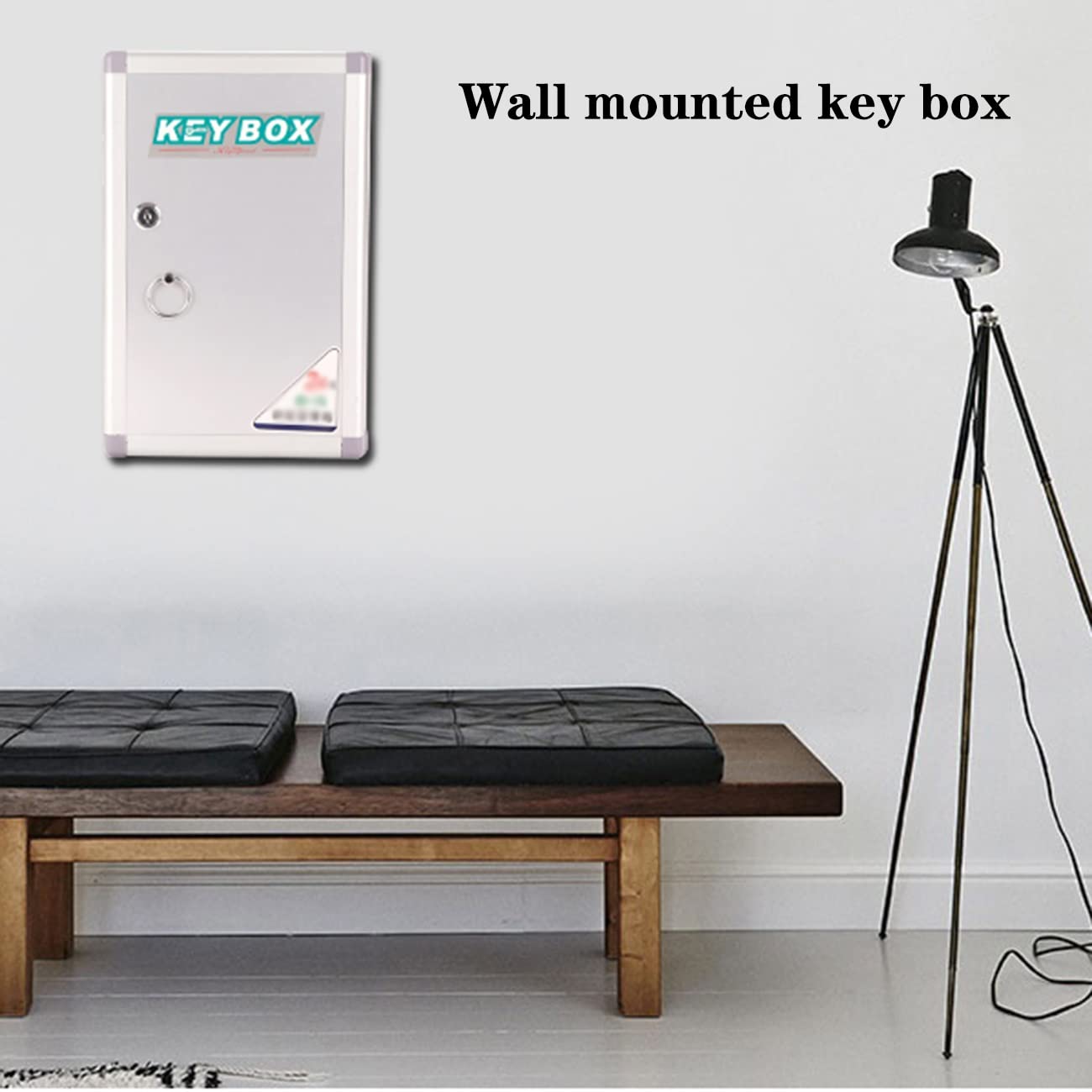 Wall Mounted Key Cabinet with Lock - Large Capacity Key Management Box Holds 24-120 Keys, Silver (120 Bits) - Ideal for Hospitals, Offices, Schools & Home Organization
