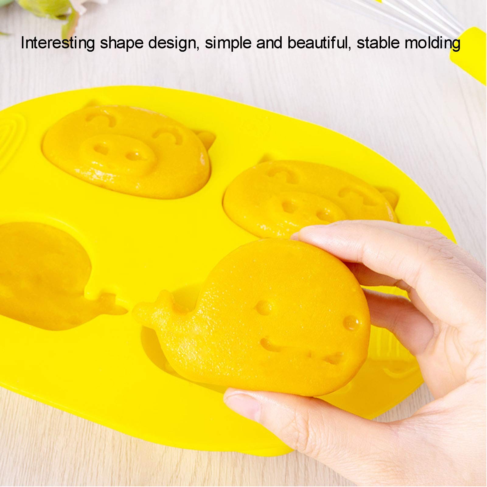 NLIAN DIY Silicone Baking Molds Set - Cartoon Animal Cake Chocolate Cookie Candy Ice Cube Muffin Molds | Reusable Non-Stick Baking Pans for Pastry, Cupcakes & Desserts | Perfect for Birthday Parties, Baby Showers & Holiday Baking