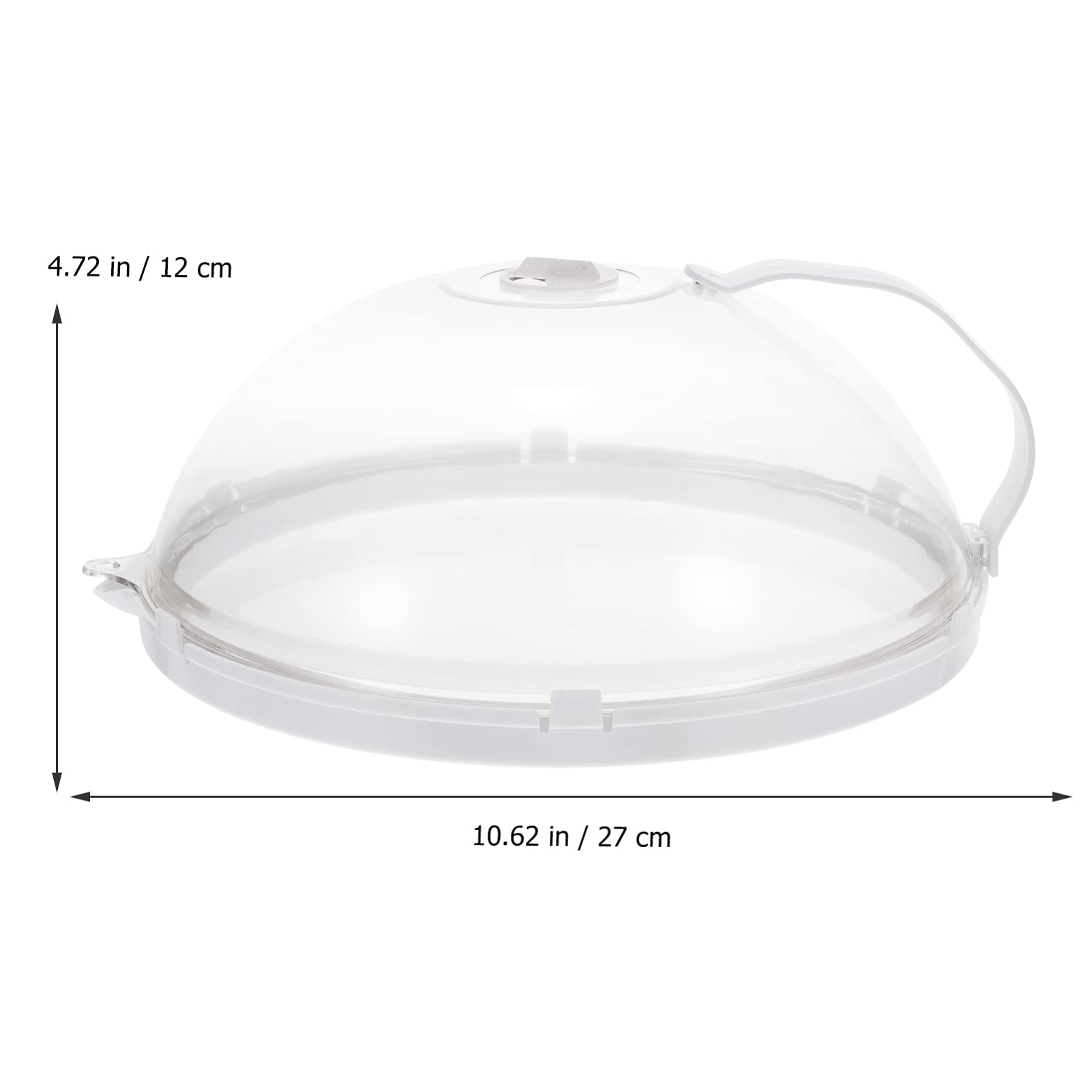 Reusable Microwave Splatter Cover - Oven Safe Food Protection Lid, Anti-Splash Plate Cover for Grilling, Baking & Camping | BPA-Free PP Material, White Serving Plate Accessory (Perfect for Meal Prep, Leftovers & Microwave Cooking)
