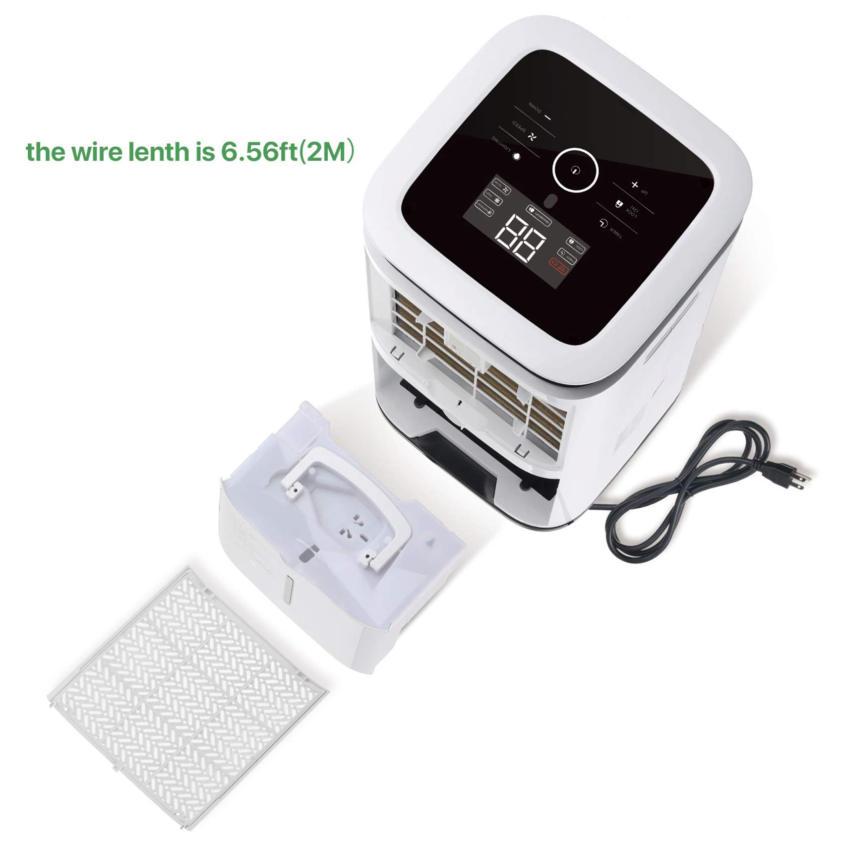 Waykar 5000 Sq. Ft Energy Efficient Dehumidifier with Drain Hose - Smart Touch Control for Basement, Living Room, Bathroom - 4 Air Outlets, 24 Hour Timer, 1.19 Gallon Tank - Perfect for Mold Prevention & Humidity Control in Large Spaces