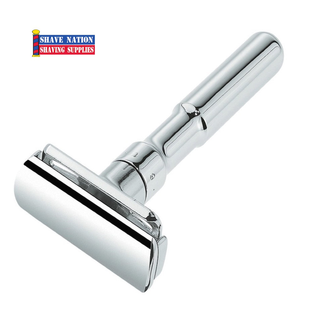 Merkur Futur Adjustable Safety Razor for Men - Premium Stainless Steel Shaving Razor with 6 Settings - Perfect for Wet Shaving & Beard Grooming at Home or Travel