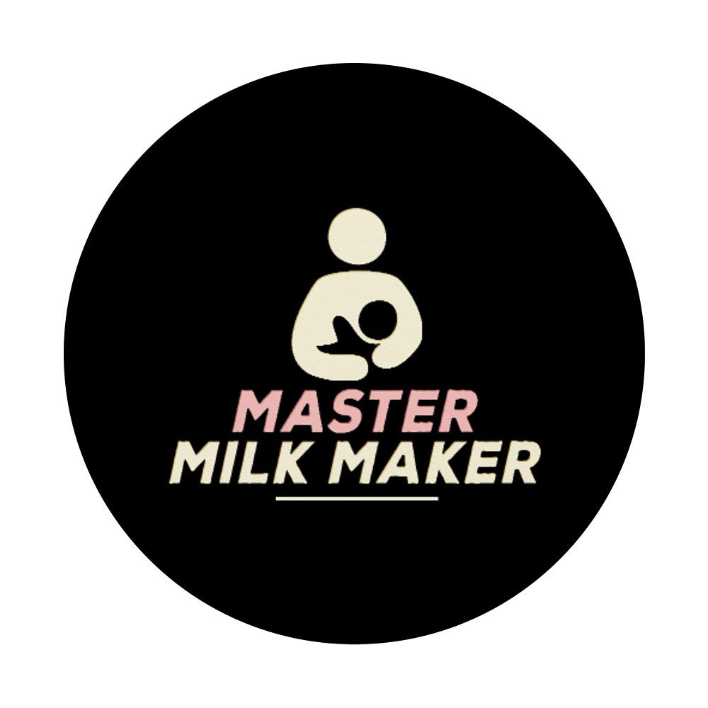 Master Milk Maker Breastfeeding Nursing PopSockets PopGrip - Swappable Phone & Tablet Grip for New Moms | Perfect for Pumping, Nursing & On-the-Go Parenting
