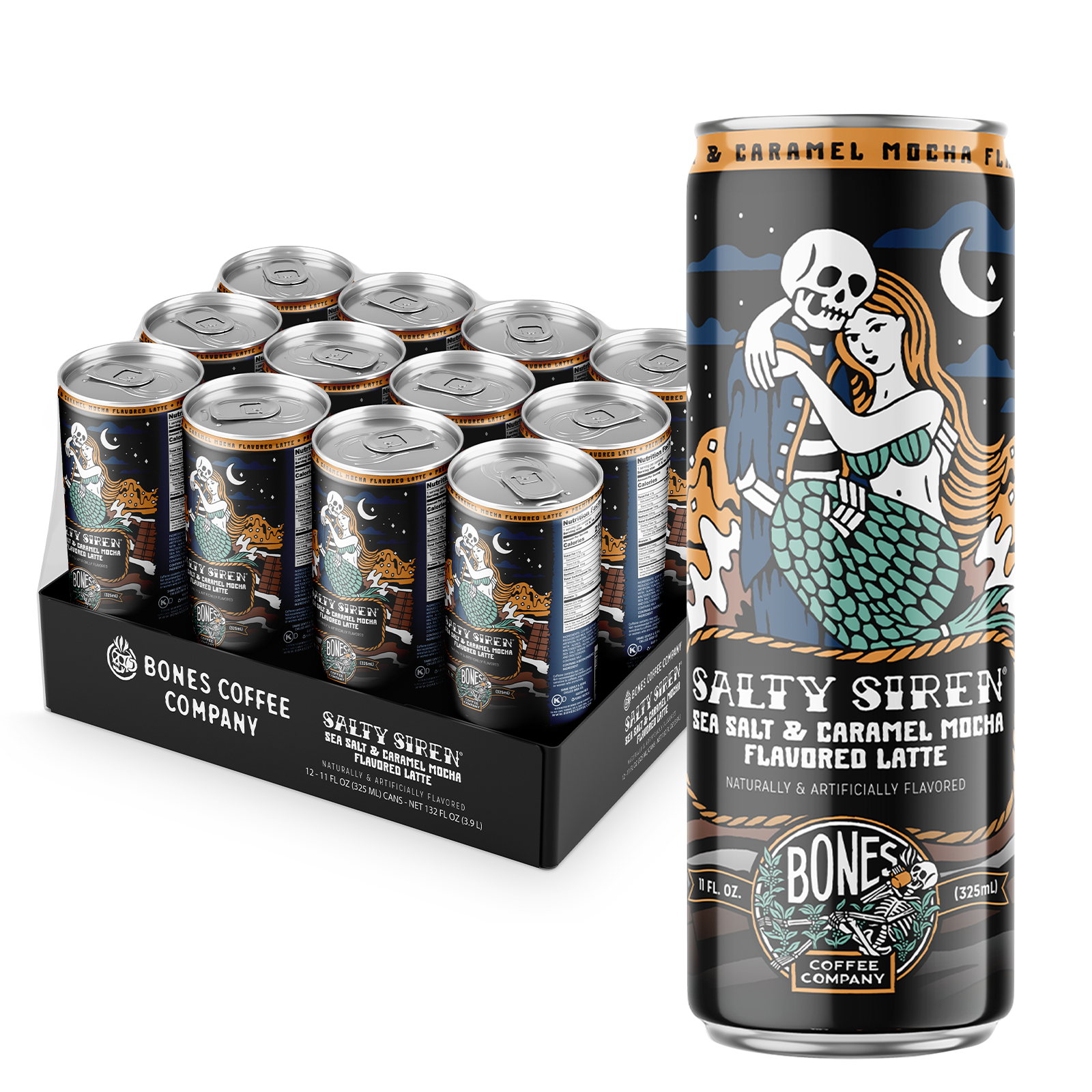 Salty Siren Latte - Premium Sea Salt Caramel Coffee Mix for Home & Office - Perfect for Morning Boost or Afternoon Pick-Me-Up