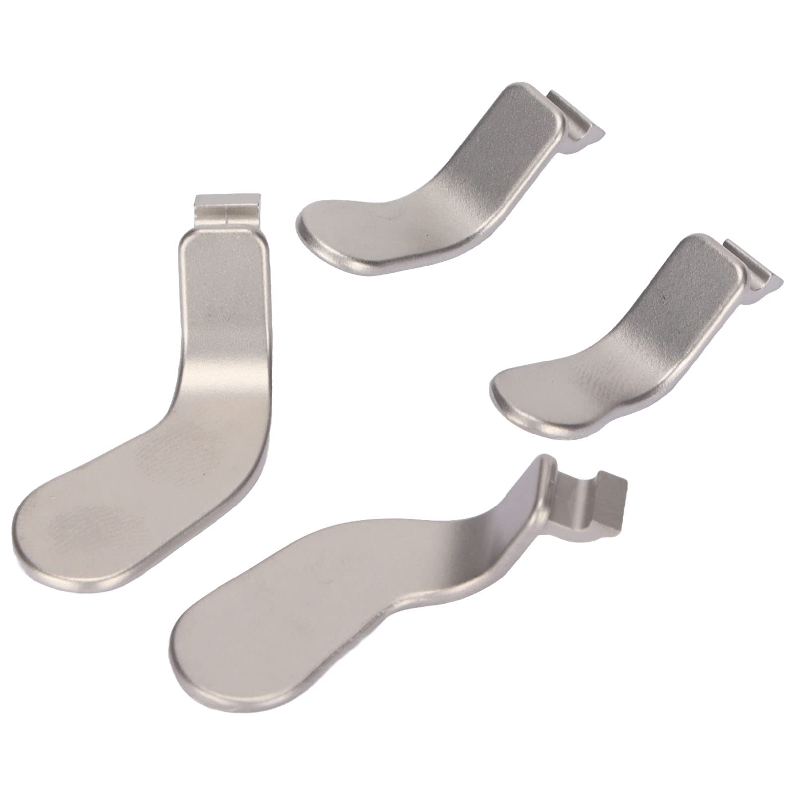 Premium 4-Piece Metal Stainless Steel Replacement Paddles for Xbox One Elite Series 2 Controller - Durable Back Button Accessories (Silver) - Perfect for Competitive Gaming & Enhanced Gameplay Control