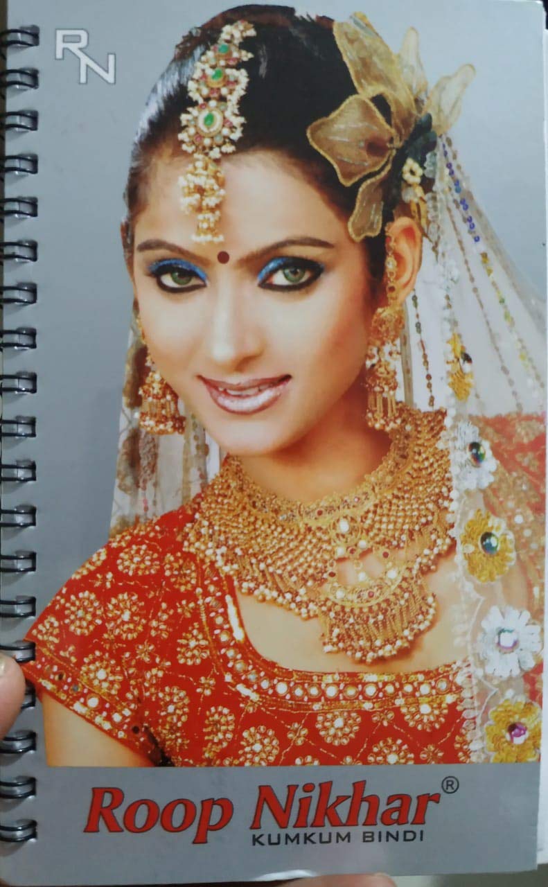 Roop Nikhar 960 Small Bindi Sticker Collection Book - Traditional Indian Forehead Decoration for Weddings, Festivals & Daily Wear