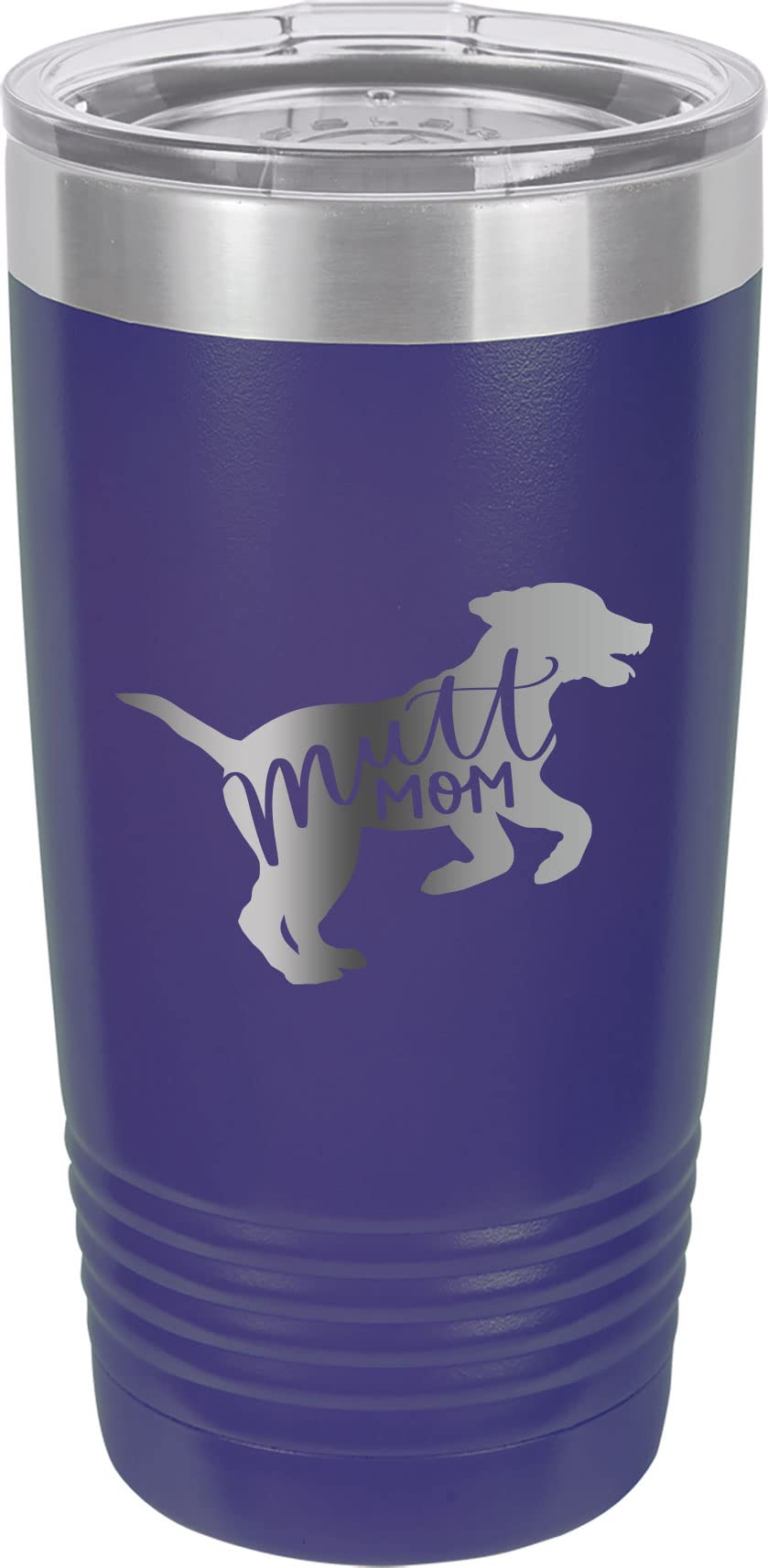 Personalized Mutt Dog Mom Stainless Steel Tumbler - 20oz Double-Wall Vacuum Insulated Travel Mug for Coffee, Tea & Cold Drinks - Perfect Gift for Dog Lovers, Women & Pet Owners - Great for Office, Commuting, Hiking & Outdoor Adventures