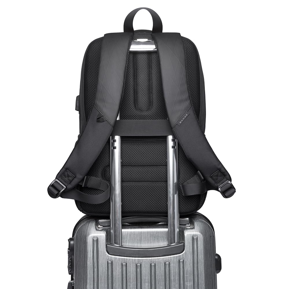 Men's Business Travel Backpack - Unisex Laptop Bag with USB Charging Port | Large Capacity Breathable Backpack for Work, Office & Commuting | Perfect for Business Trips & Daily Use
