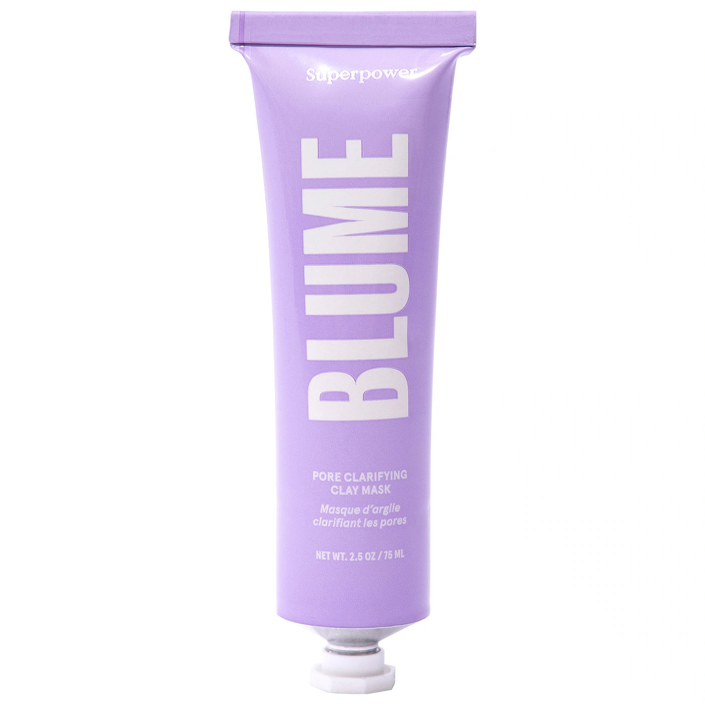 Blume Superpower Clay Mask - 75ml | Detoxifying & Purifying Facial Mask for Clear Skin | Perfect for Acne-Prone & Oily Skin Types | New in Box