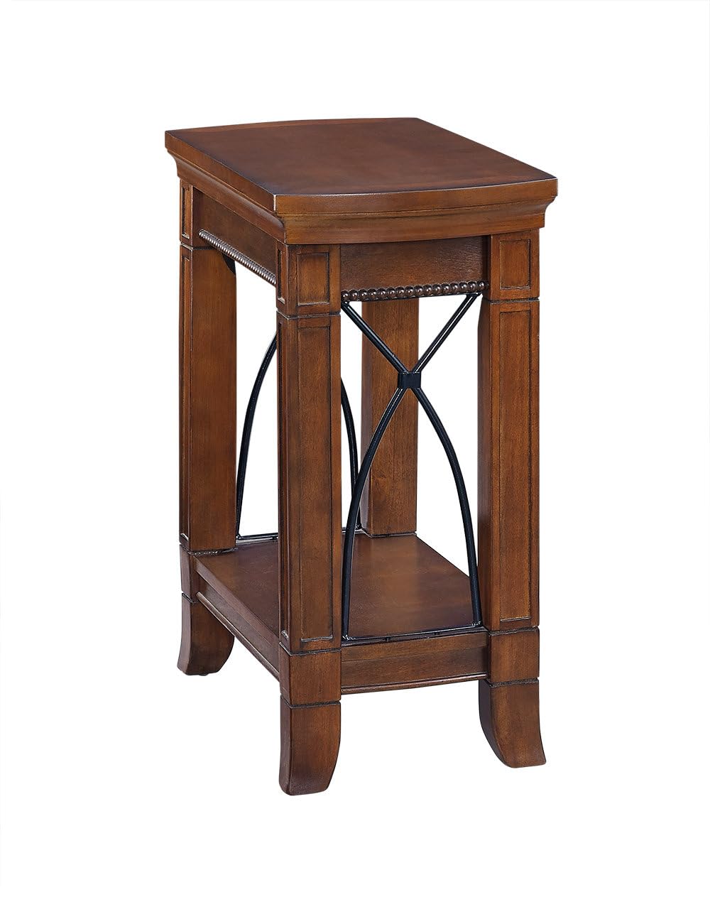 Bernards Cathedral End Table - Elegant Side Table for Living Room, Bedroom, or Office - Perfect for Home Decor, Storage, and Display