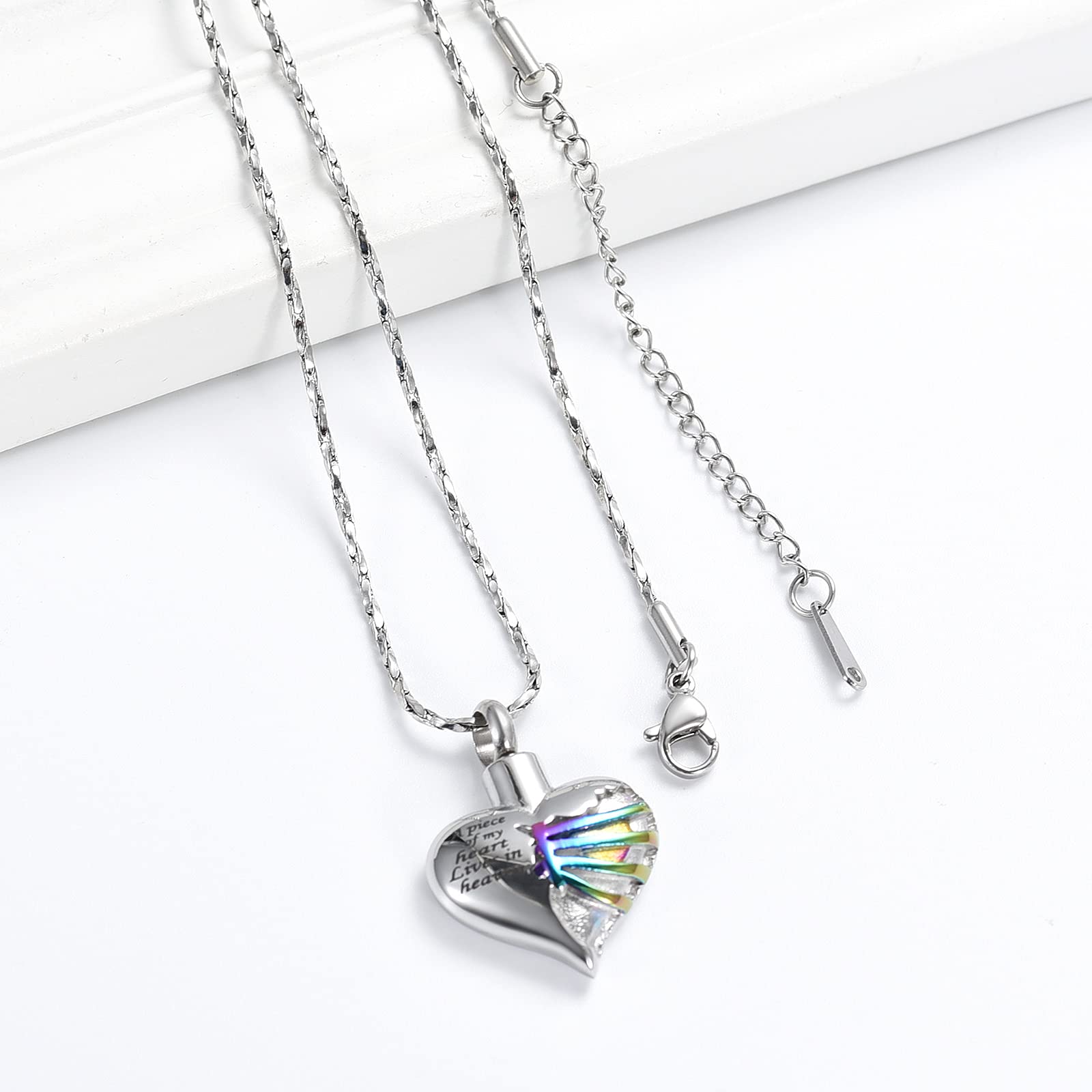 Heart Cremation Urn Necklace Pendant for Ashes - Memorial Jewelry to Keep Loved Ones Close | Perfect for Funerals, Memorials & Everyday Wear