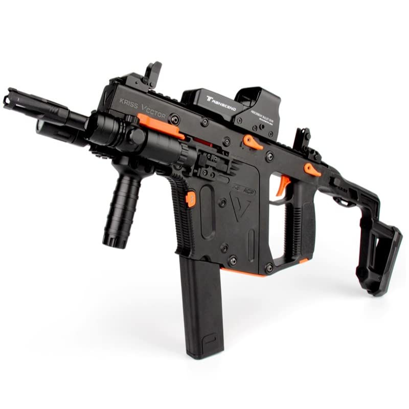 Stalbin LEHUI KRISS VECTOR V2 Gel Blaster Toy - 7.4V Rechargeable Battery, Protective Goggles & Durable Nylon Body (Black) - Perfect for Outdoor Shooting Games, Backyard Battles & Tactical Training