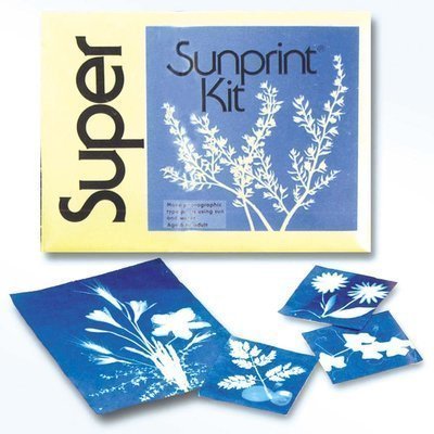 SunPrint Paper Kit (4-Pack) - Cyanotype Solar Paper for Kids Science Experiments, Nature Art Projects & Creative Sun Printing Activities