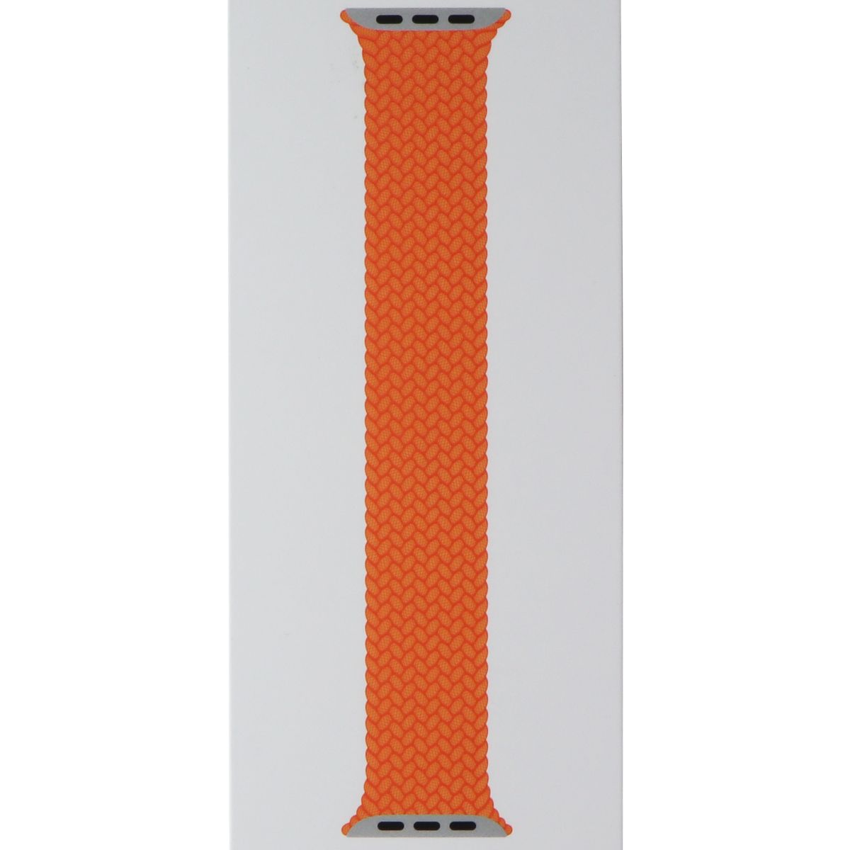 Apple Watch 45mm Braided Solo Loop Band - Compatible with 49mm/46mm/45mm/44mm Apple Watch Series - Bright Orange, Size 6 - Comfortable & Durable Stretchable Sport Band for Workouts & Everyday Wear