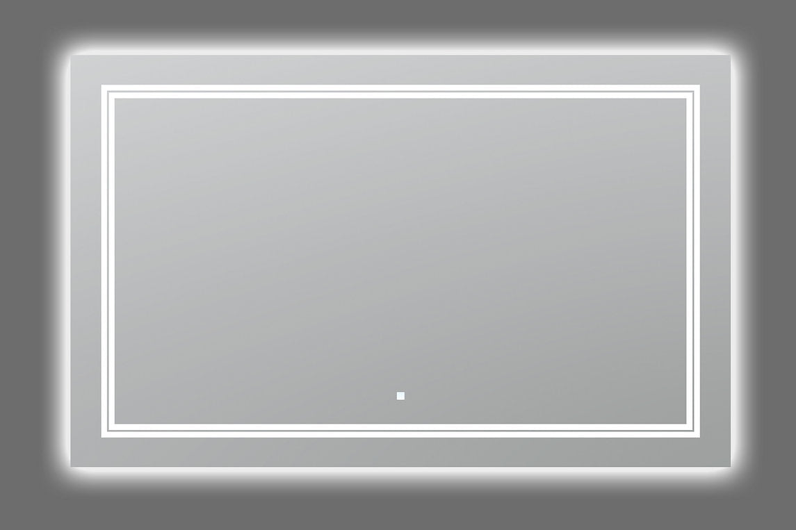Aquadom SOHO 40x30 Inch LED Lighted Bathroom Mirror with Anti-Fog, Dimmable Touch Control - Perfect for Modern Vanity, Makeup, and Shaving
