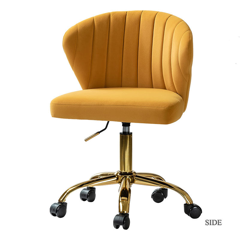 Premium Chandra Velvet Office Chair - Ergonomic Executive Desk Chair with Lumbar Support for Home & Office Workspaces - Comfortable Modern Computer Chair for Long Hours of Sitting