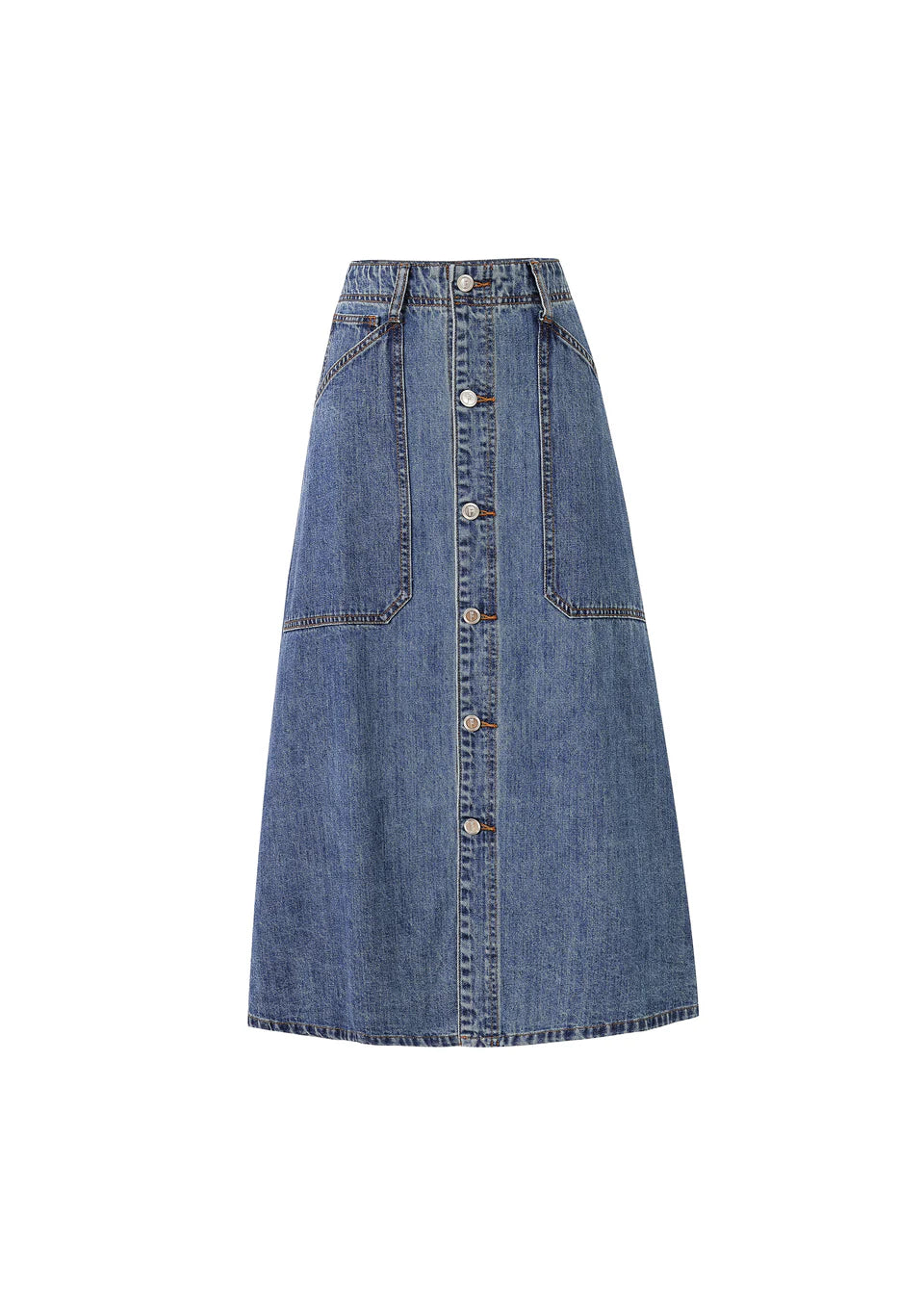 Stylish Blue Denim Skirt for Women - High Waist A-Line Mini Skirt - Perfect for Casual Outfits, Date Nights & Summer Fashion