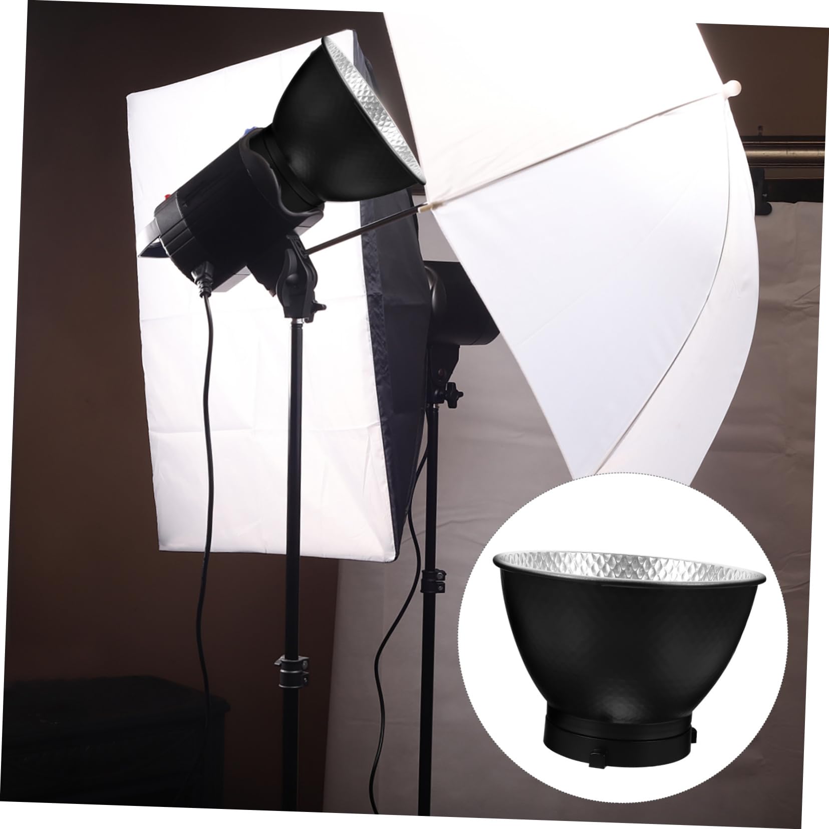 OSALADI 2 Pack Photography Light Diffuser Covers - Aluminum Studio Lamp Shades for Soft Fill Lighting, Floodlights & Photography Equipment - Perfect for Portrait, Product & Indoor Photography Shoots