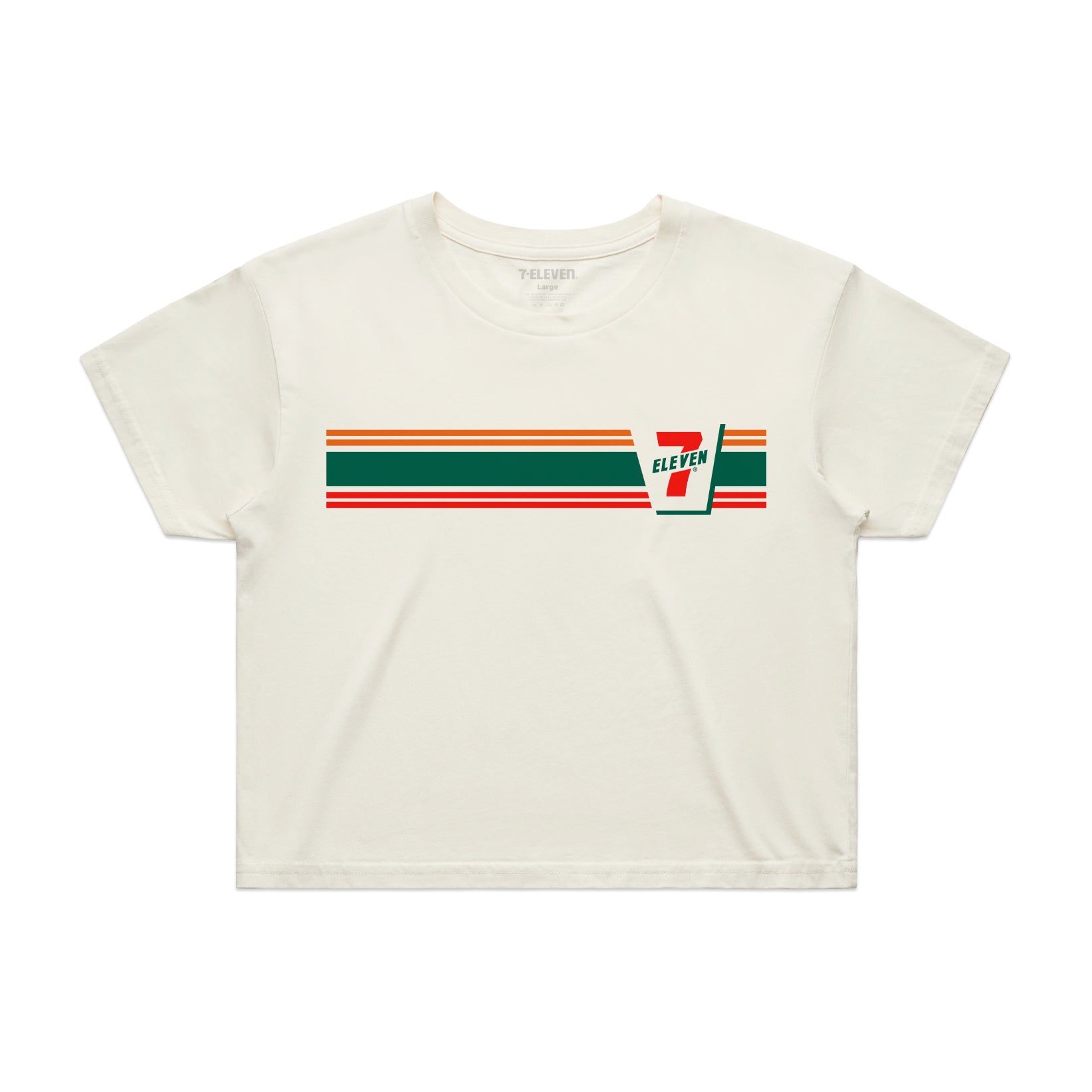 Women's Modest Crop Retro Stripe T-Shirt - Vintage Inspired Casual Top for Summer Outfits & Layering