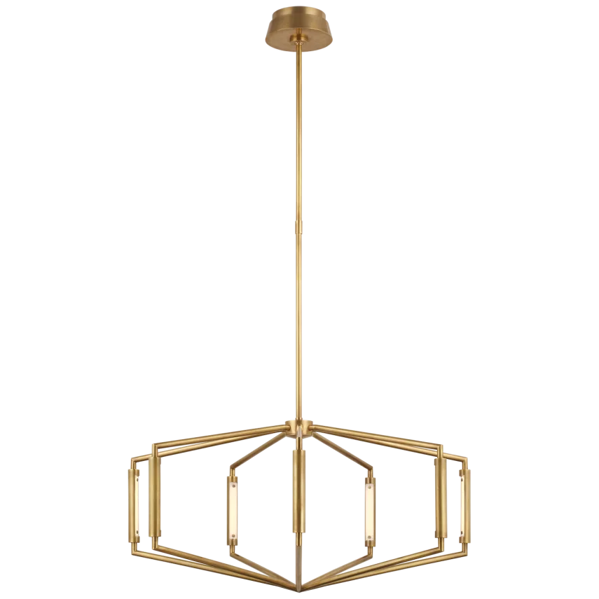 April 30 Low Profile Chandelier - Modern Flush Mount Ceiling Light Fixture for Dining Room, Bedroom & Hallway Lighting