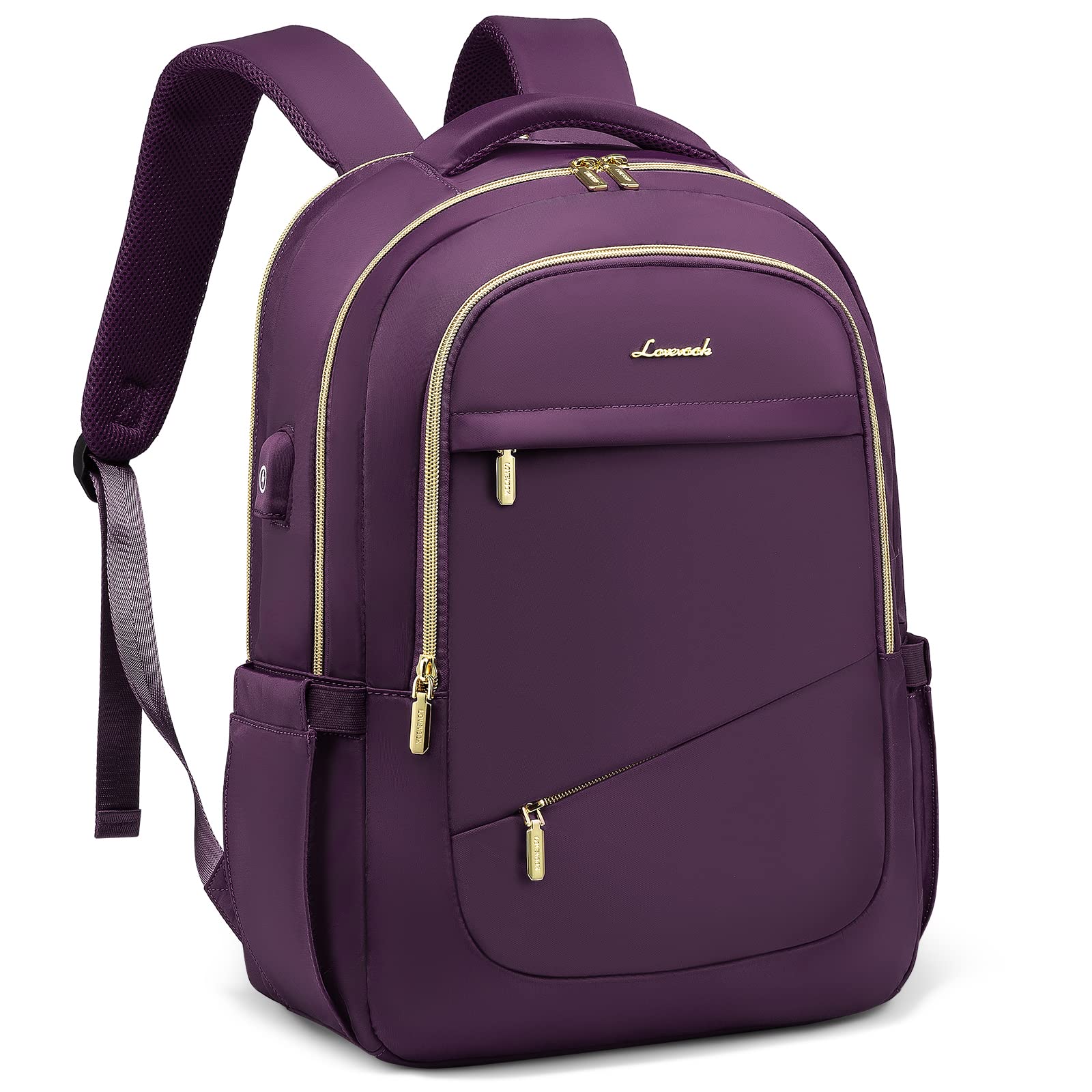 LOVEVOOK Slim Laptop Backpack for Women - Stylish Business Backpack with Separate 15.6