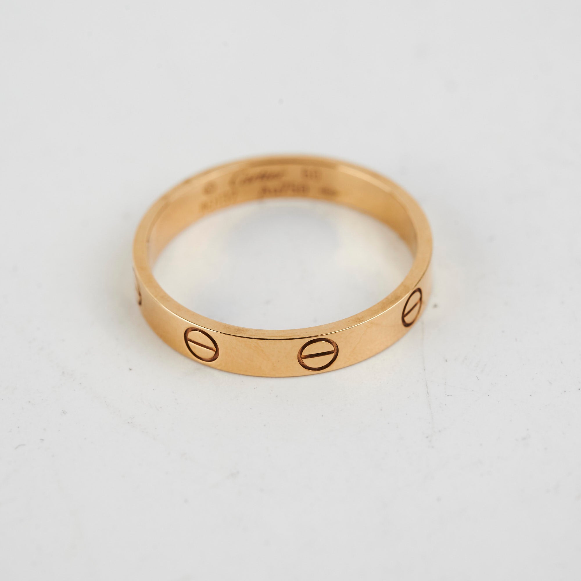 Cartier Love Wedding Band Ring - Size 60 (US 10) for Men & Women - Luxury 18K Gold or Platinum Wedding Ring for Couples, Anniversaries & Special Occasions