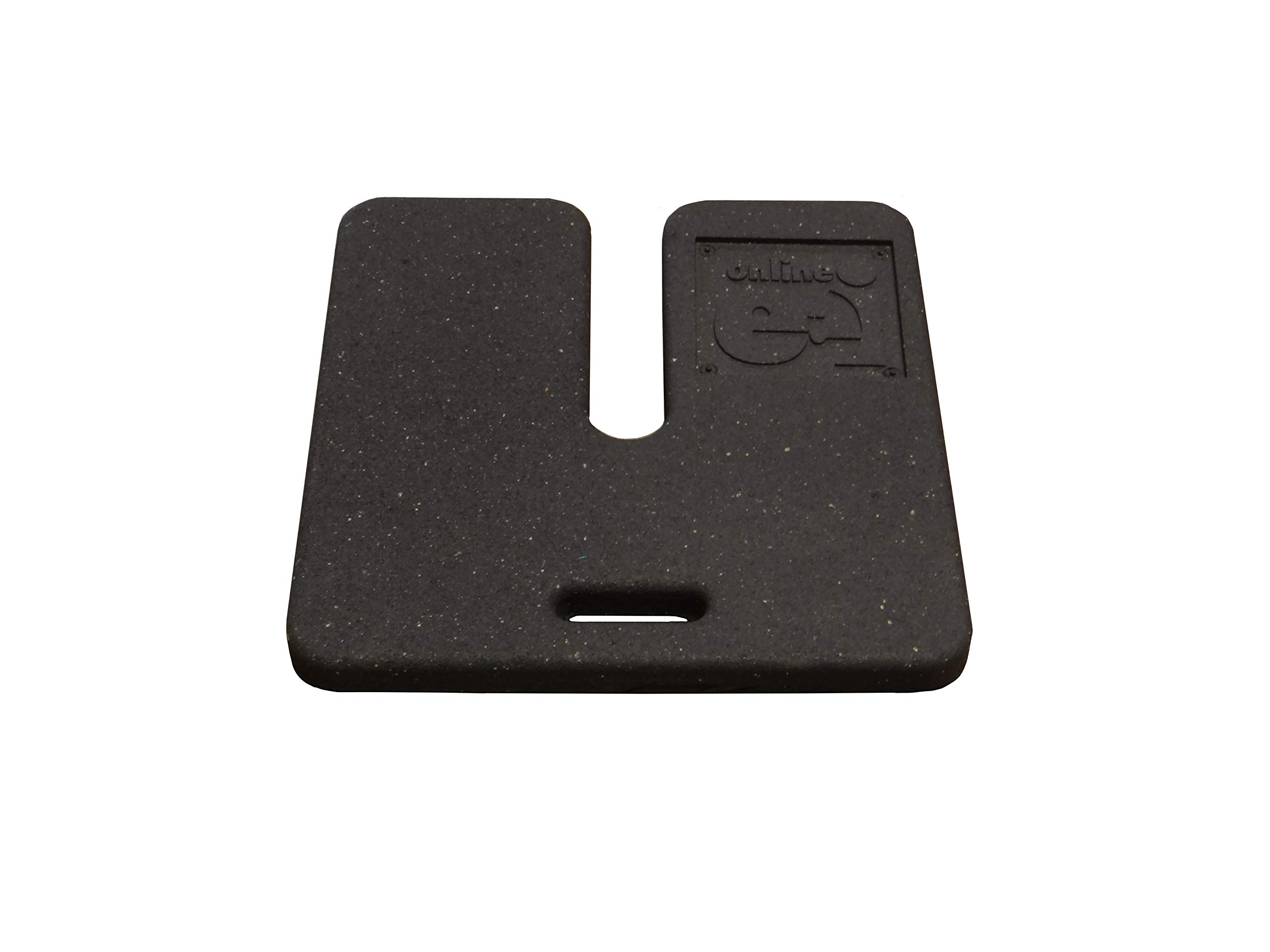 Heavy Duty 20lbs Molded Rubber Base Weight for Pipe and Drape System - Perfect for Event Backdrops, Trade Shows & Stage Curtains
