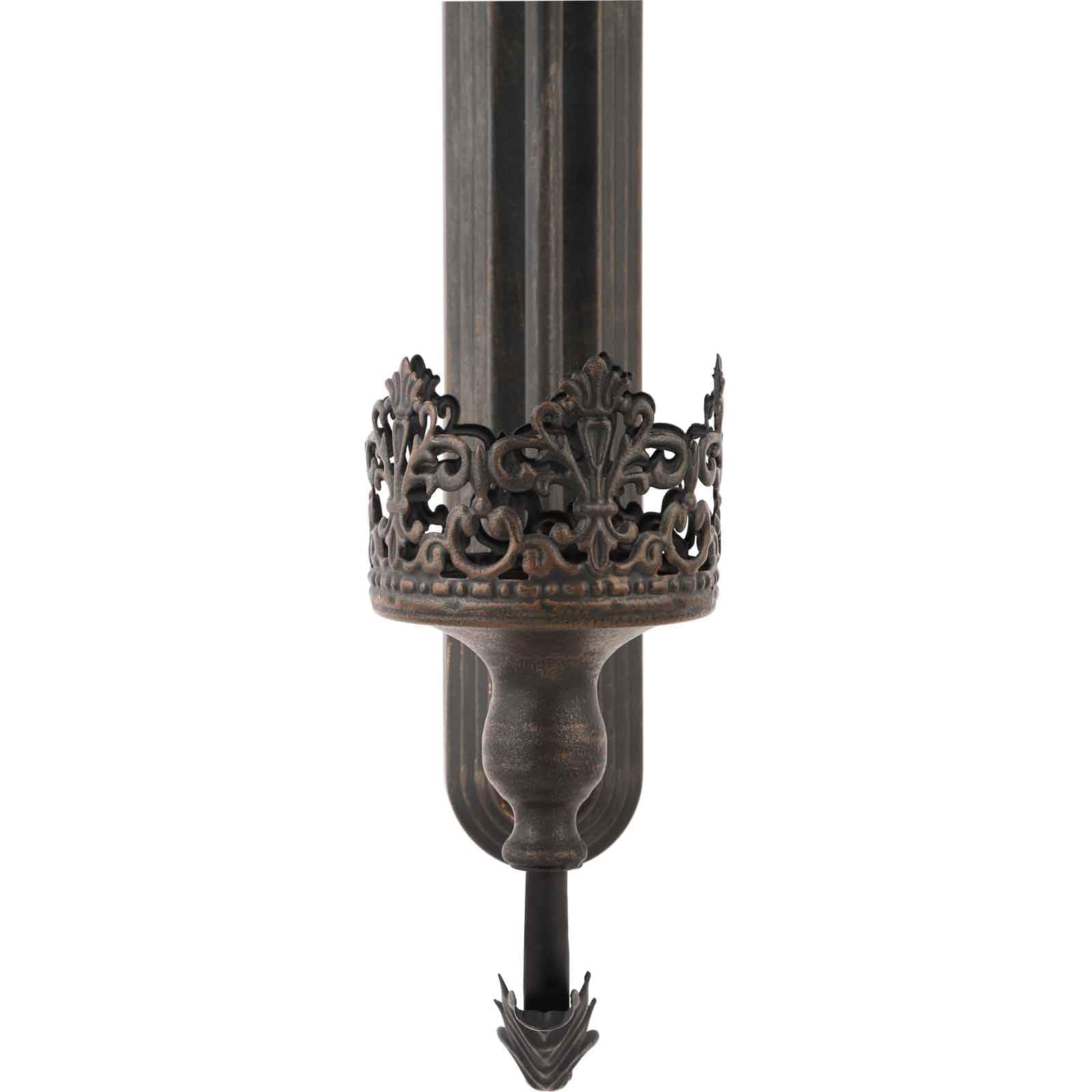 We Moment Set of 2 Black Metal Wall Mount Candle Holders - Modern Retro Crown Sconces for Living Room, Fireplace, Wedding & Farmhouse Decor - Perfect for Romantic Ambiance, Dinner Parties & Holiday Decorations