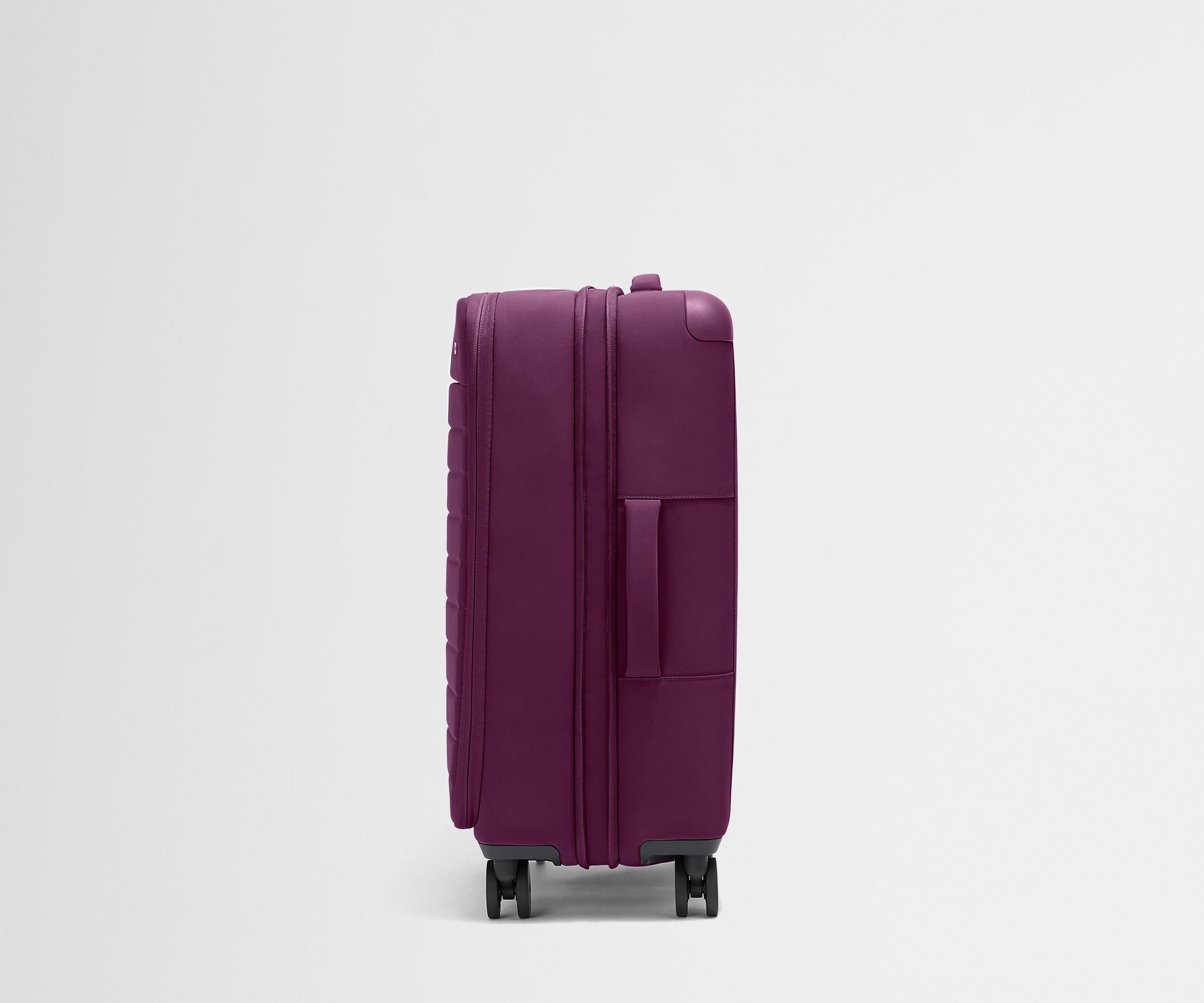 Premium Softside Medium Luggage in Elegant Plum Purple - Perfect for Travel, Business Trips & Weekend Getaways