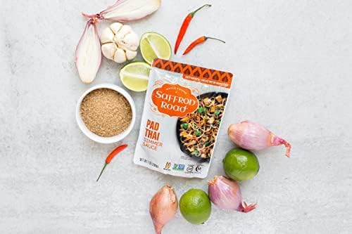 Saffron Road Simmer Sauce Variety Pack - 5 Pack (7 Oz Each) | Non-GMO, Gluten-Free, Halal Certified | Perfect for Indian & Middle Eastern Cuisine, Meal Prep & Quick Dinners