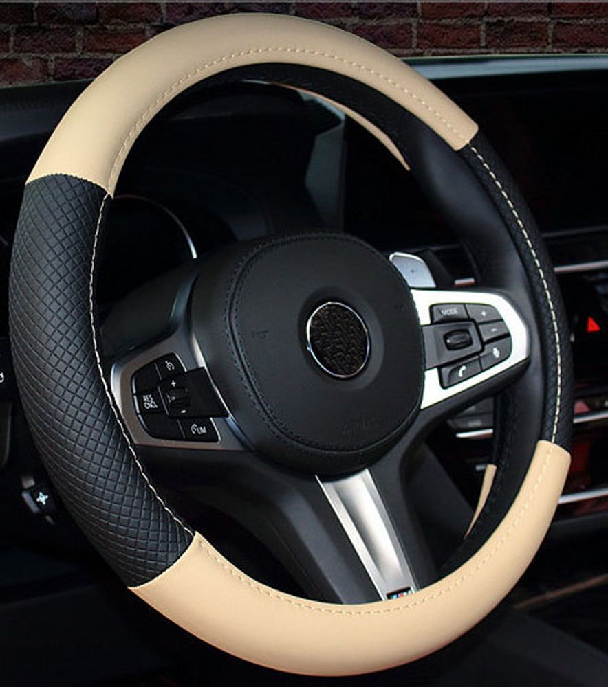 ISTN 2018 Premium Car Steering Wheel Cover - Soft & Durable Universal Fit (14.5