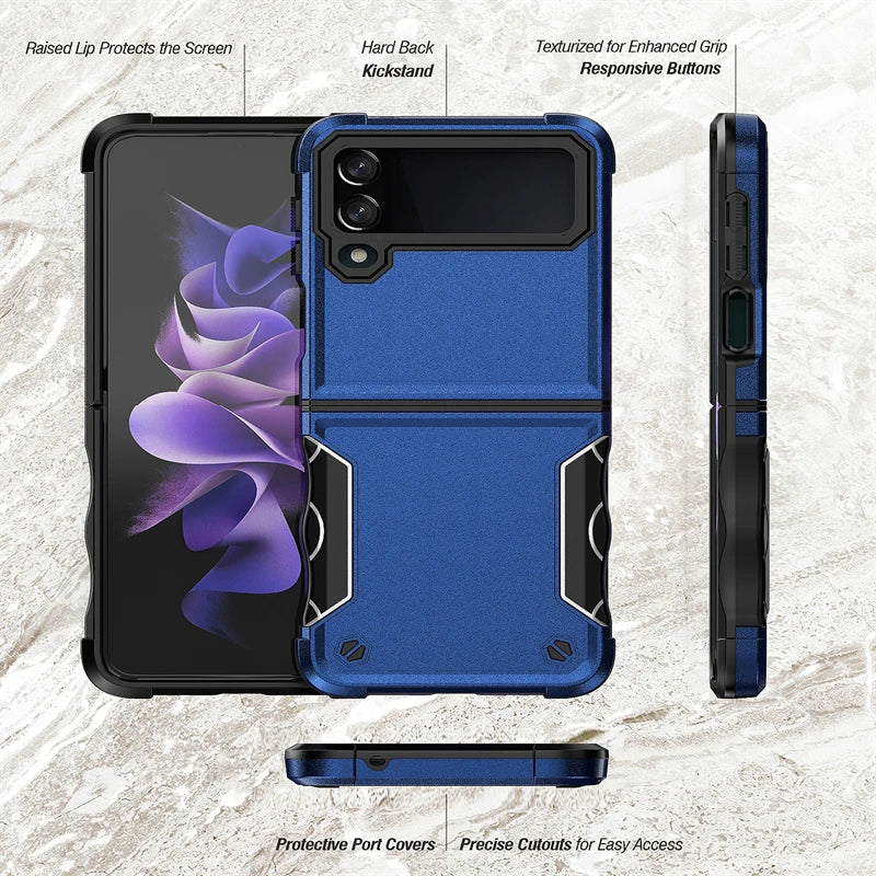 Military Grade Shockproof Case for Samsung Galaxy Z Flip 6 - Rugged Armor Protection for Outdoor, Sports & Daily Use