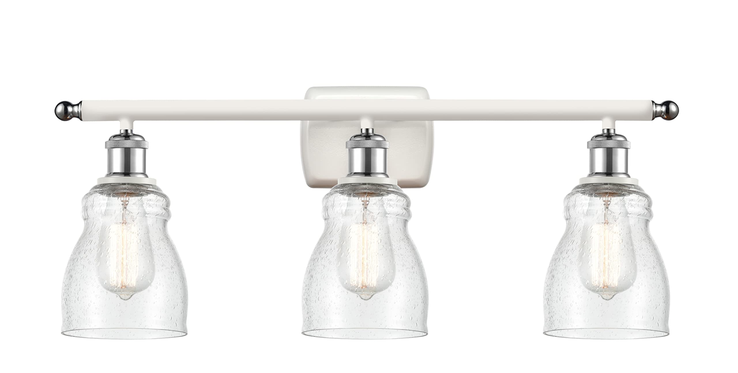 Innovations Lighting Ellery 3-Light Bathroom Vanity Light - Brushed Nickel Finish, Modern Design, Perfect for Bathroom Makeovers & Spa-Like Retreats | Part of The Ballston Collection
