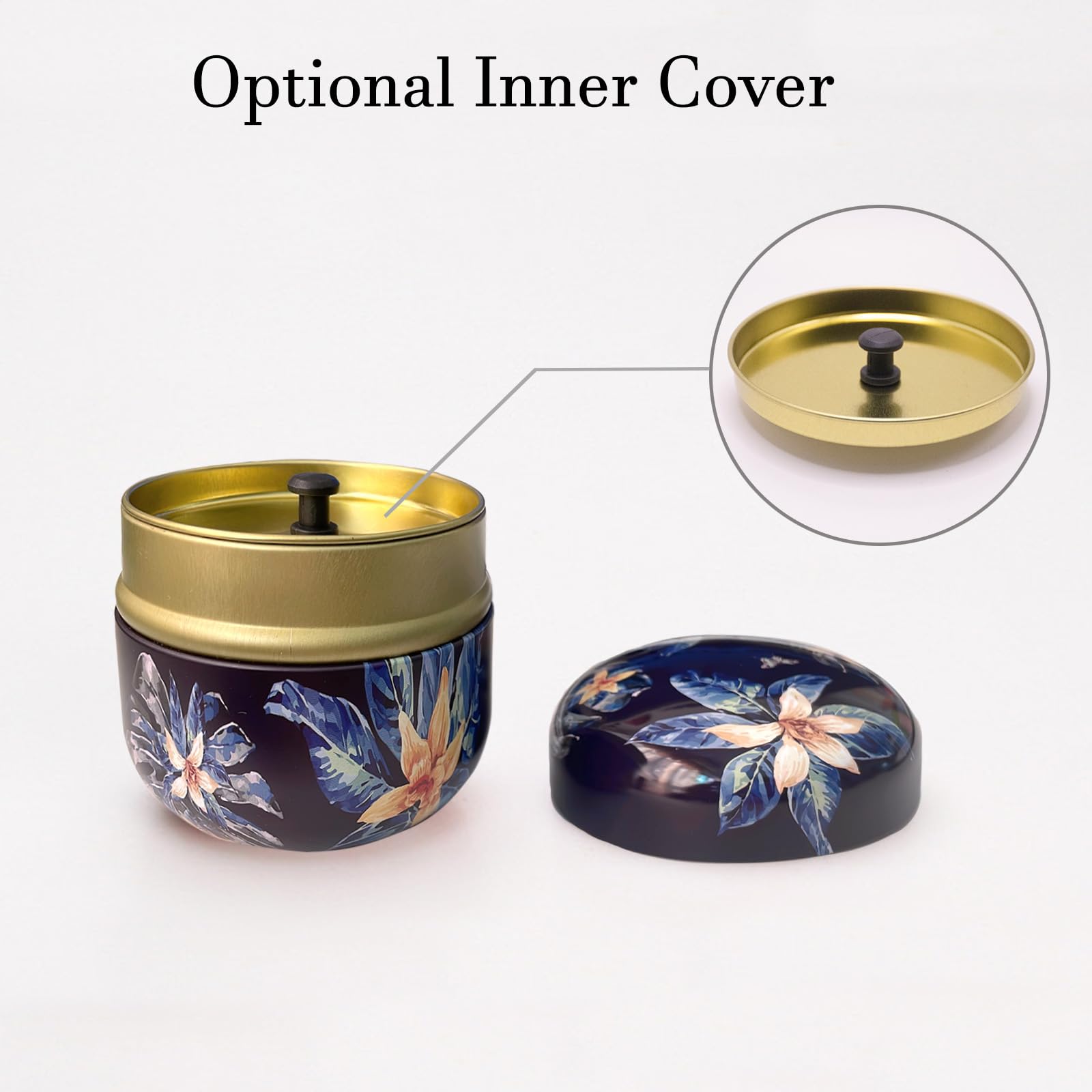 Premium Body Powder Puff with Travel Case - Floral Scented Dusting Powder Container for Women | Ideal for Bath, Makeup & On-the-Go Use (Procumbens Flowers)