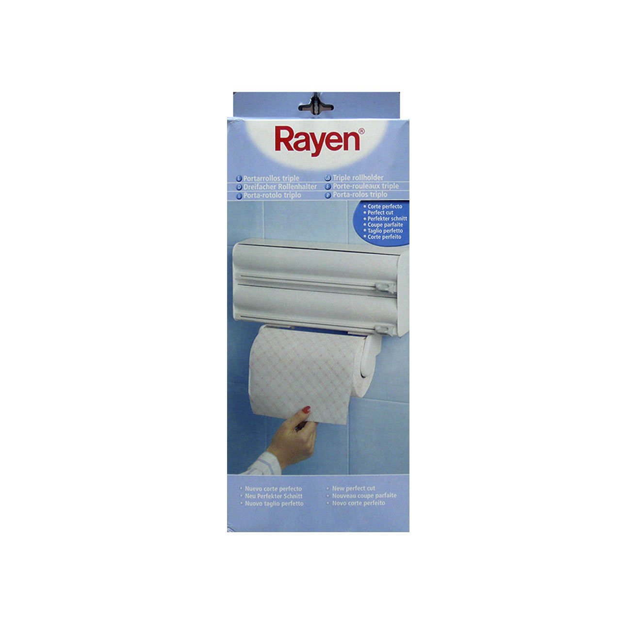 2200 Series Plastic Kitchen Roll Dispenser with Slide Cutter - Perfect for Paper Towels, Plastic Wrap & Aluminum Foil | Space-Saving Organizer for Countertops, Pantries & RVs