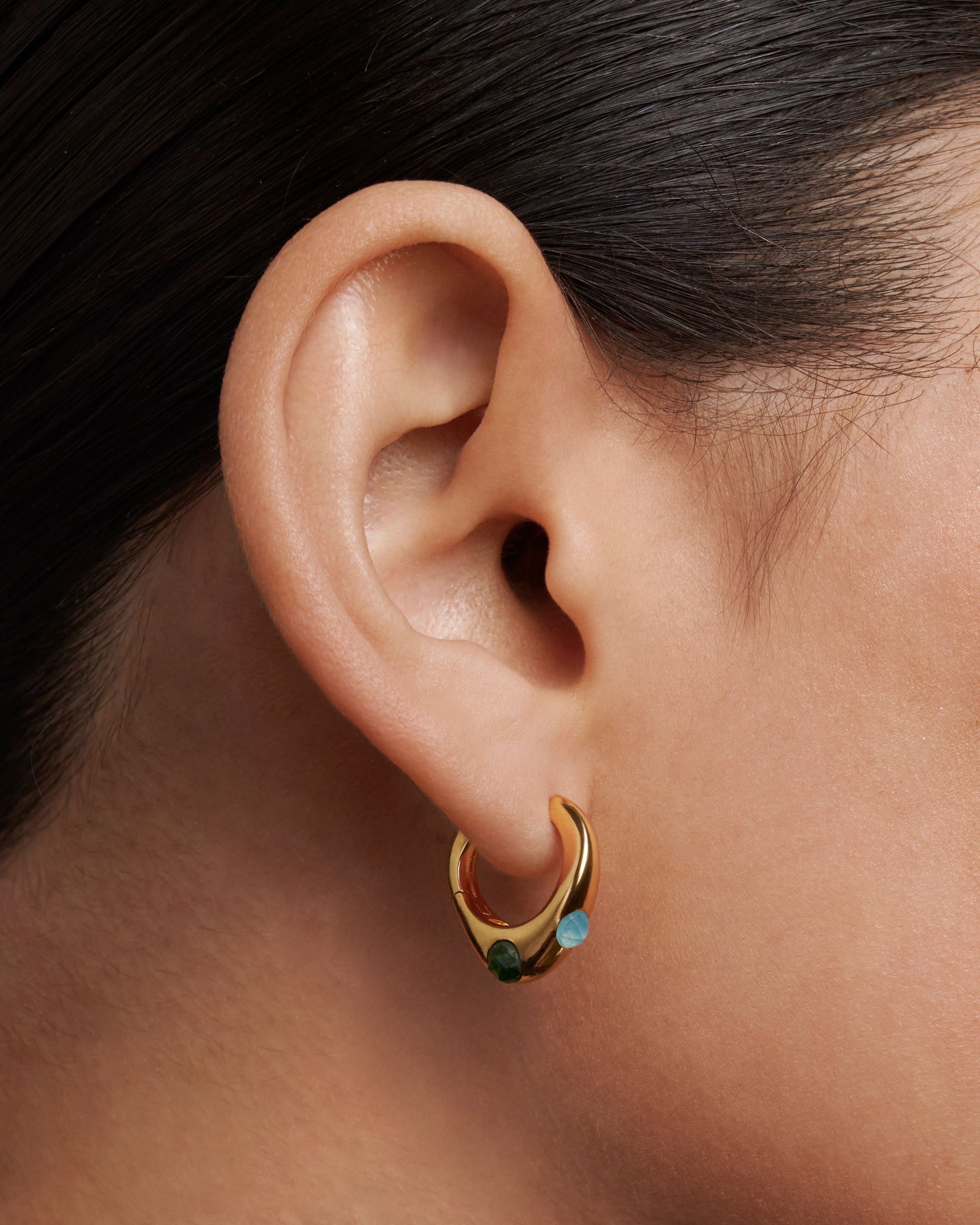Trendy Coral Hoop Earrings for Women - Lightweight & Hypoallergenic - Perfect for Beach Parties, Summer Outfits & Boho Style